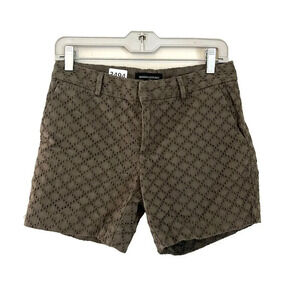 Banana Republic Womens Army Green Chino Shorts 0 Lace Geometric Cotton Summer
